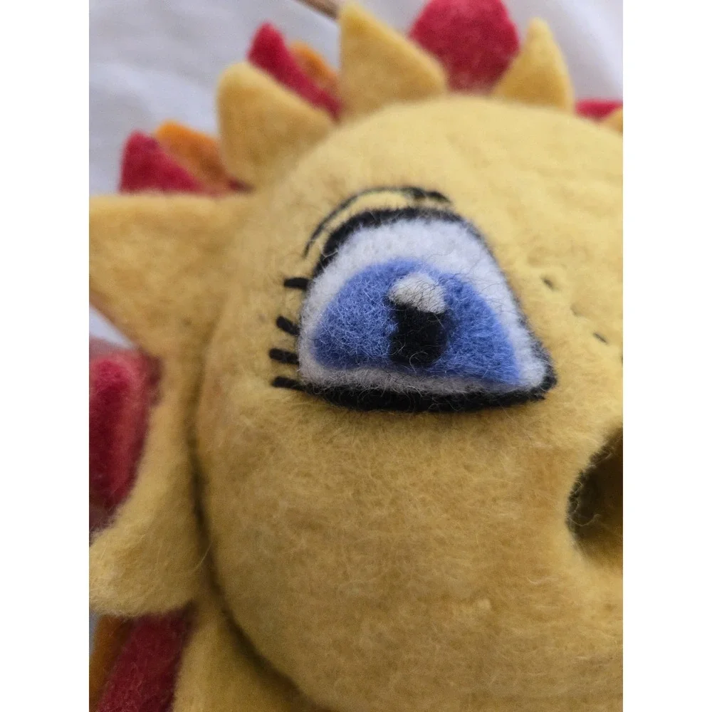Wild Wooliies Sun Birdhouse Small Birds Wool Felt Fair Trade Nepal DZI Handmade
